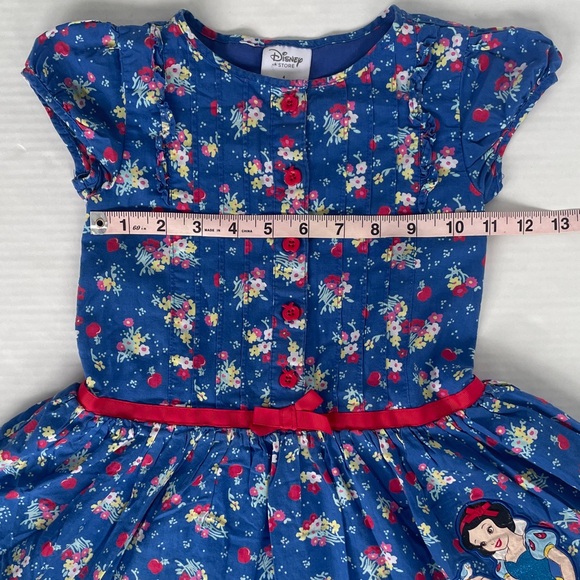 Disney Store Size 4 Snow White Theme Dress Floral with Character Print - Picture 5 of 16